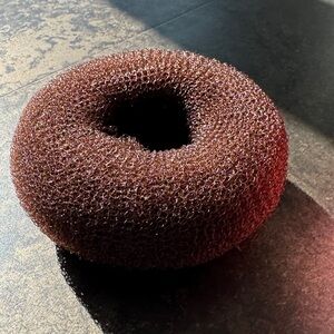 Elegant Brown Mesh Hair Bun Piece